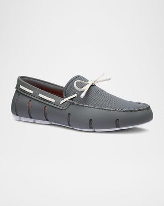 Swims Men & apos;s Braided Lace Mesh Loafers