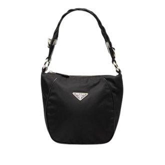 Prada Pre-owned Shoulder Bags, female, Black, Size: ONE SIZE Pre-owned Vintage Nylon Shoulder Bag