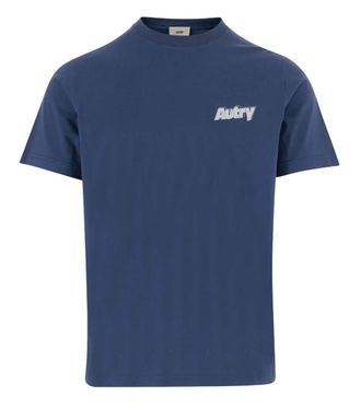 Autry Royal Blue Cotton Logo T-shirt
