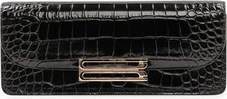 Victoria Beckham Elongated Clutch - Dames - Clutches - Zwart - ONE Size - Tassen