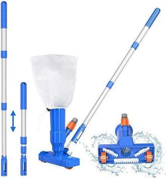 OEM Aspiradora De Piscina Mejorada Con Cepillo, Bolsa Para Hojas Y Mango De 40 Pulgadas (1 Unidad)