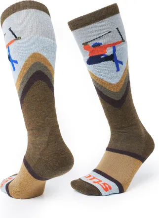 Stio | Unisex All-Mountain Midweight Ski Sock, Size Extra Large in Mudslide