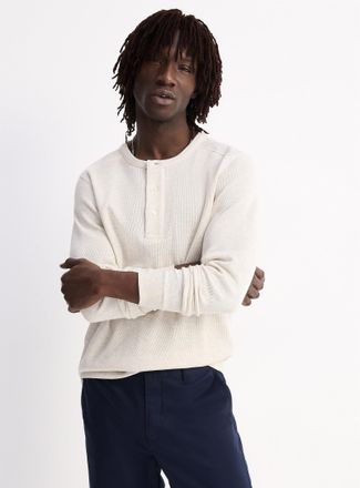 Le 31 Double-faced jersey Henley T-shirt Standard fit