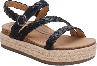 Aetrex Womens Julia Platform Sandal In Black