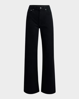 Khaite Dane High-Rise Wide-Leg Jeans