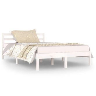Berkfield Home Day Bed Solid Wood Pine 120x200 cm White | Size: Small Double