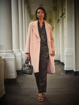 Fat Face FatFace Aubrey Blush Pink Structured Coat
