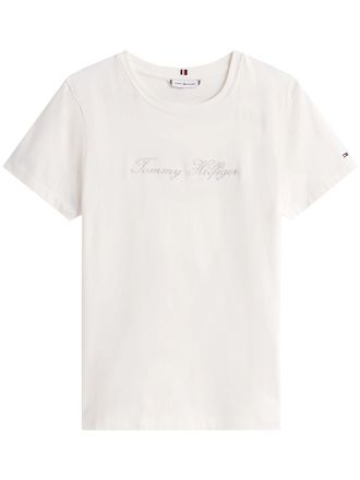 Tommy Hilfiger T Shirt Con Logo Ricamato