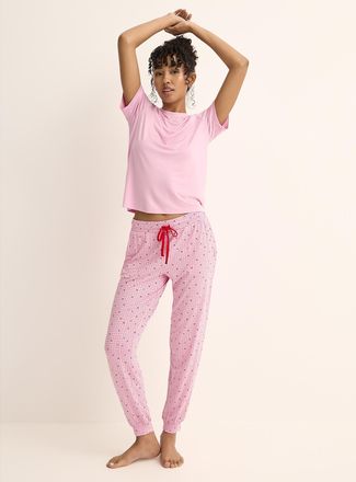 Twik Womens Adorable patterned soft lounge joggers