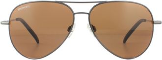 Serengeti Eyewear Zonnebril Carrara 8297 Glanzende Gunmetal Chauffeurs Gepolariseerd