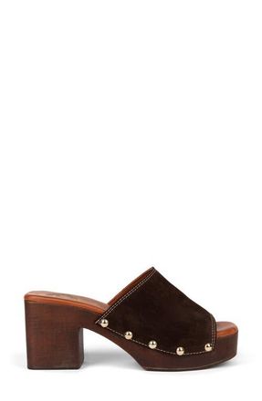 Penelope Chilvers Arusha Platform Slide Sandal in Bitter Chocolate at Nordstrom, Size 6Us