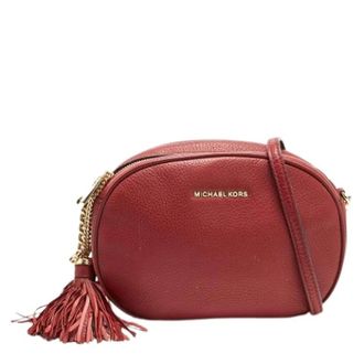 Michael Kors Pre-owned Leren Crossbody Tas - Dames - Pre-owned - Rood - Maat: ONE Size Leer