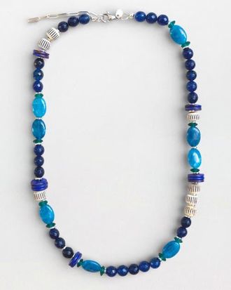 By Lilla Mare Beaded Necklace in Cobalt at Nordstrom, Size 24