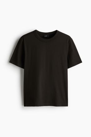 H&M T-Shirt in Regular Fit - Schwarz