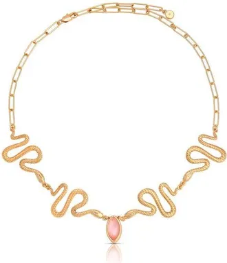 Ettika Serpentina Choker Necklace in Pink at Nordstrom