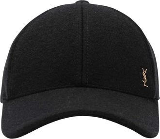 Saint Laurent Heren, Accessoires, Zwart, Maat: 59 CM Katoen