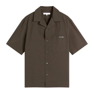 Maison Kitsun&eacute; Hombre, Camisas, Marr&oacute;n, Talla: L
