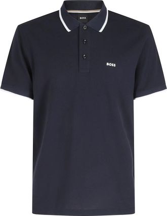 HUGO BOSS Parlay 190 Polo - Heren - Polos - Blauw - S - Katoen - Tops