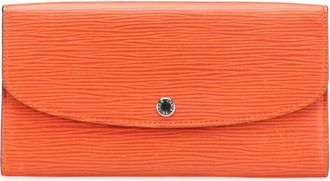 Louis Vuitton Pre-owned Wallets, female, Orange, Size: ONE SIZE Pre-owned Elegant Essential Wallet with Multiple Card Slots and Secure Closure