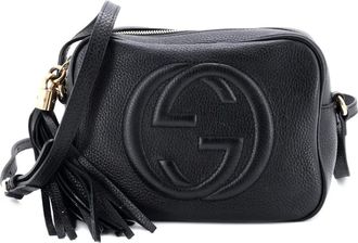 Gucci Soho Disco kleine leren crossbodytas - Zwart