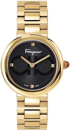 Ferragamo Salvatore Ferragamo Chic Bracelet Watch, 32mm in Black at Nordstrom Rack