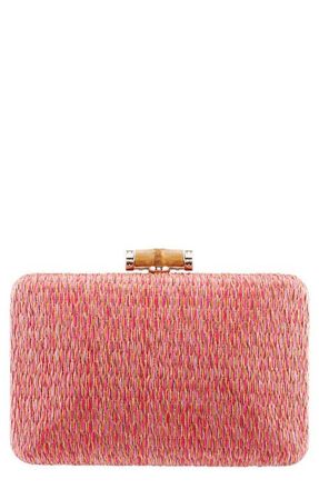Nina Malia Frame Clutch in Pink Multi at Nordstrom