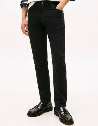 Tommy Hilfiger Mens Tommy Hilfiger Denton Mens Straight Leg Jeans - Croft Black - Size: 34/32