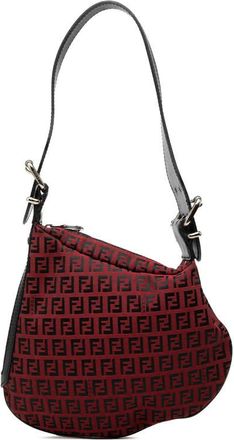 Fendi Pre-owned Fendi Zucchino Canvas Oyster Shoulder Bag 9JSW7J6UBJXJH5W9