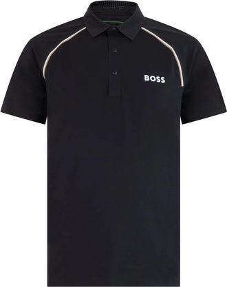 HUGO BOSS Polo met korte mouwen - Heren - Polos - Zwart - M - Polyester - Tops