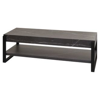 Hhg Mueble Tv Con Espacio De Almacenamiento 42x120x44 Cm Mdf Aspecto M&aacute;rmol Gris 040007858