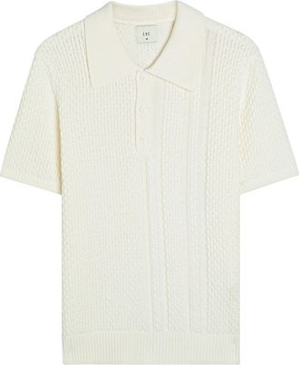 CH&Eacute; Studios Che Santino Cotton-knit Polo Shirt - Ecru - XL