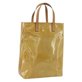 Louis Vuitton Pre-owned Tote Bags, female, Beige, Size: ONE SIZE Pre-owned Vintage Patent Leather Tote