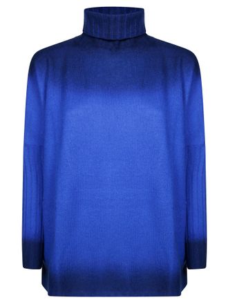 Absolut Cashmere Gradient Turtleneck Sweater with Dropped Shoulders