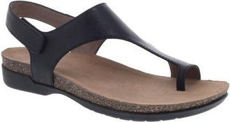 Dansko Reece Sandal in Black Burnished Leather at Nordstrom, Size 10.5-11Us