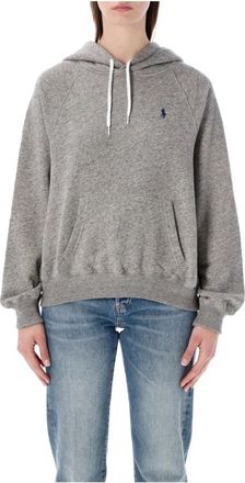 Polo Ralph Lauren Classic Hoodie - Dames - Hoodies - Grijs - L - Katoen - Hoodies & sweatvesten