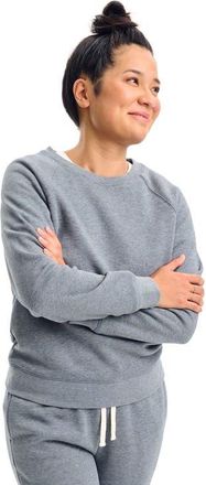 primary Adult Cozy Fleece Sweatshirt in Heather Black at Nordstrom, Size X-Small