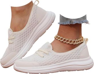Generic Orthopedic Shoes for Women 2026 Wide Width Soft Sole Mesh Cushion Sole Comfortbale Wedge Sneakers Breathable Slip On Arch Support Non-Slip Shoes Knit 