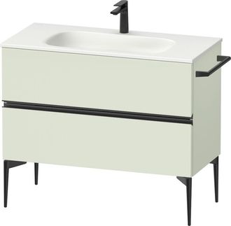 Duravit Duravit - Sivida Mueble Bajo Lavabo, 2 Cajones, Tirador Diamante