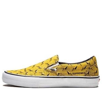 Vans Supreme x Classic Slip-On Pro Diamond Plate Yellow VN0A347VTEG