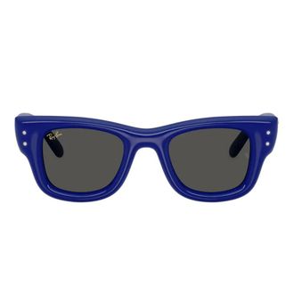 Ray-Ban Sunglasses, unisex, Blue, Size: 47 MM Wayfarer Puffer