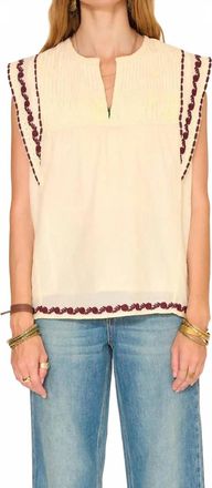 Mkt studio Holia Embroidered Top In Natural
