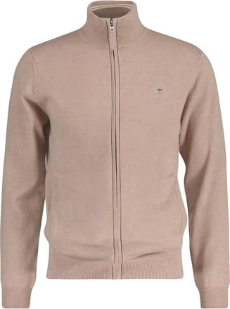 GANT Wollen vest met rits - Beige