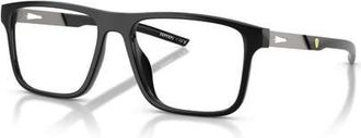 Ferrari 53mm Rectangle optical glasses in Black at Nordstrom