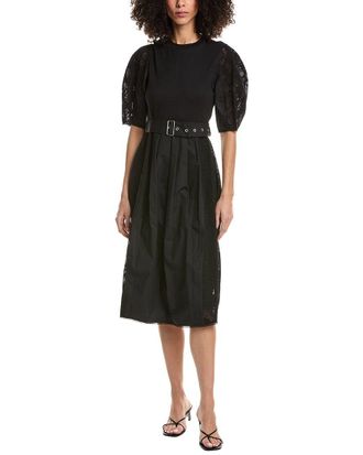 3.1 Phillip Lim Bonded Lace Puff Sleeve T-Shirt