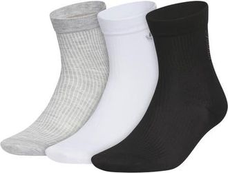 adidas Gender Inclusive Originals Assorted 3-Pack Quarter Socks in Heather Grey/White/Black at Nordstrom, Size Medium