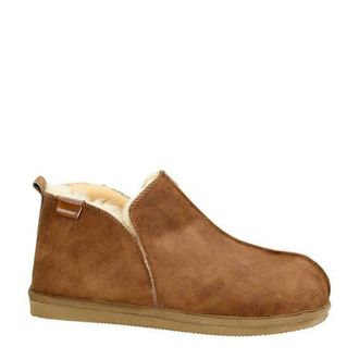 Shepherd suède pantoffels cognac