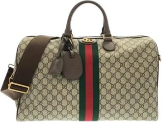 Gucci Pre-owned Weekend Bags, female, Beige, Size: ONE SIZE Pre-owned Boston bag