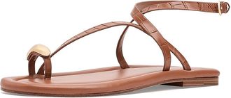 Marc Fisher Gynnie Womens Dress Sandals Medium Natural Croco Leather : 7.5 M