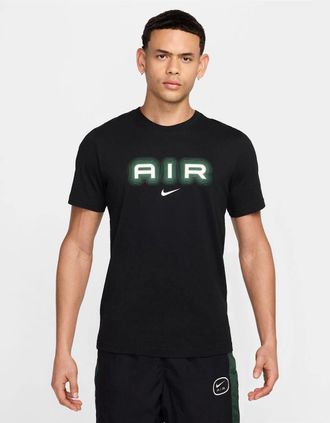 Nike Mens Regular Fit Arch Lettering Crew Neck T-Shirt - Black - Size: 36
