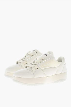 Dsquared2 ICON Low-Top Sneakers PUFFER Quilted Leather size 43